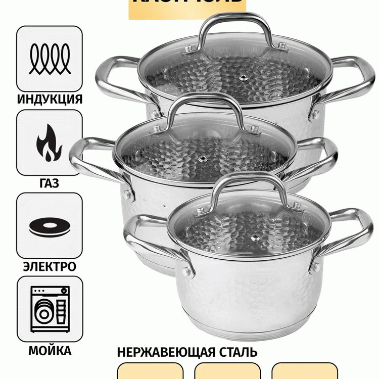Набор посуды Royal chef RC-1202 6 пр.