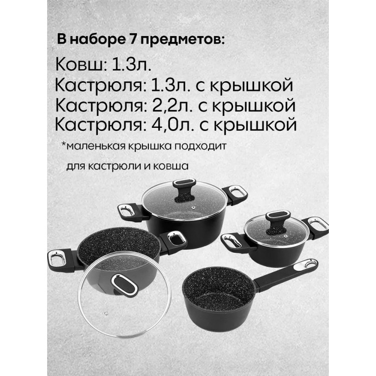 Набор посуды CS-KOCHSYSTEME 086732 7 пр.