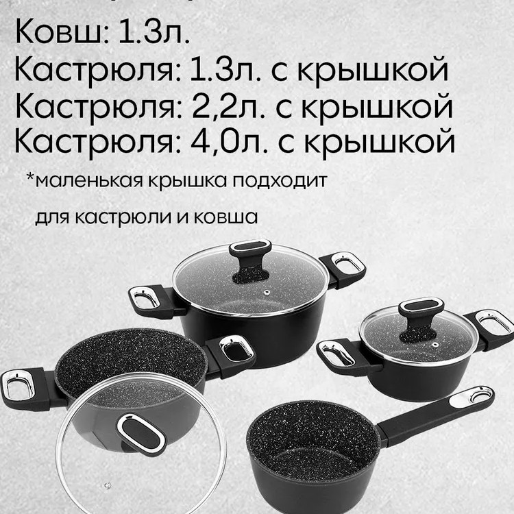 Набор посуды CS-KOCHSYSTEME 086732 7 пр.