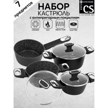 Набор посуды CS-KOCHSYSTEME 086732 7 пр.