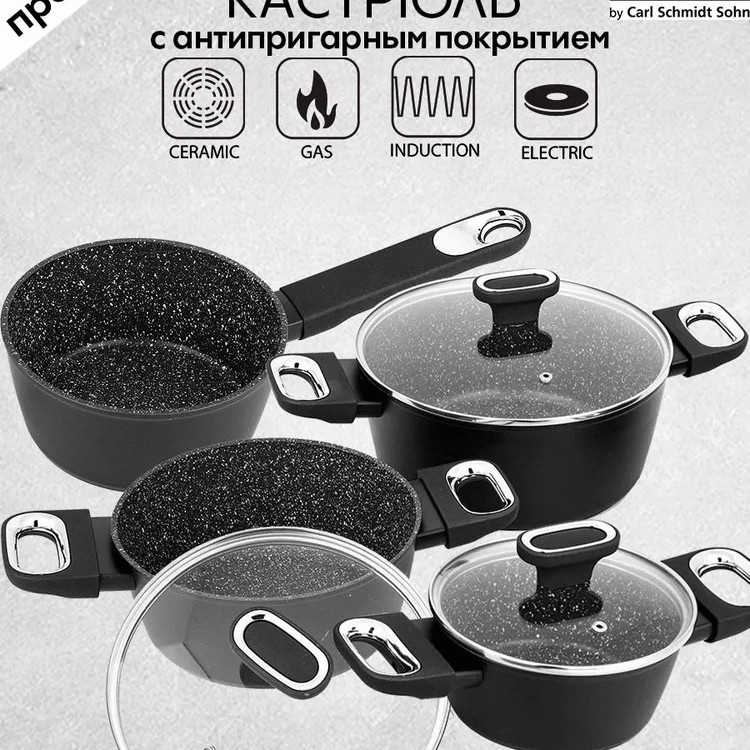 Набор посуды CS-KOCHSYSTEME 086732 7 пр.