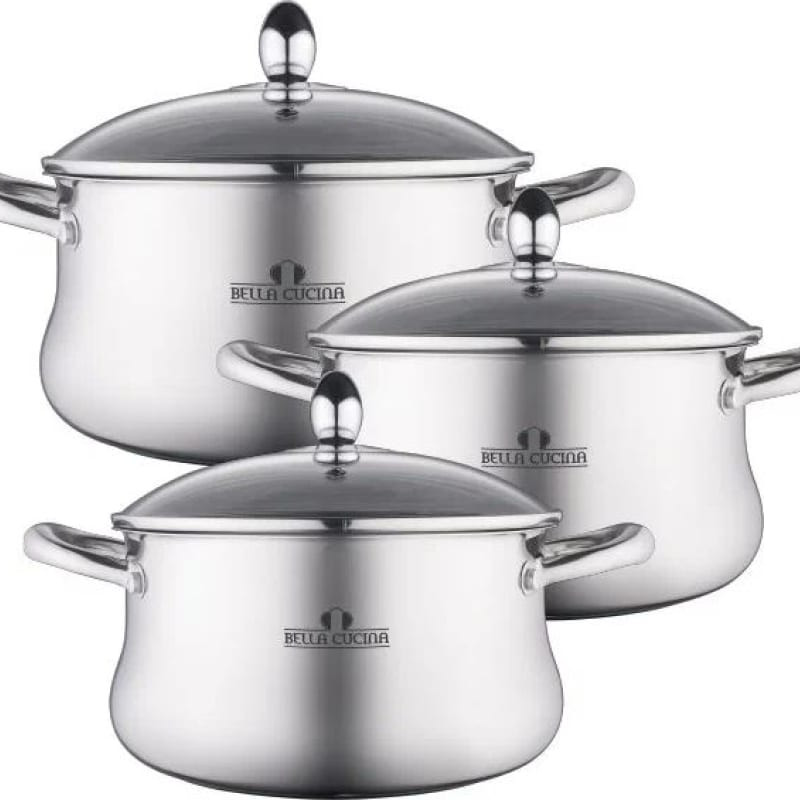 Набор посуды Bella Cucina BC-2143 3,6/4,4/5,6л 6 пр.