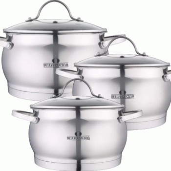 Набор посуды Bella Cucina BC-2152 3,1/5/8,5л 6 пр.