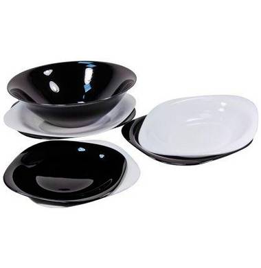Столовый сервиз Luminarc Carine Black&White 19пр. D2381 (N1491)