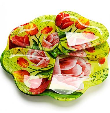 Блюдо вращающееся + 4 тарелки Mayer&Boch MB 23898