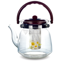 Чайник стеклянный Kelli KL 3006 0.8л