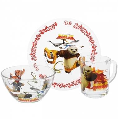 Сервиз для детей "Панда Кунг-Фу" 3 пр. 11132693