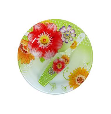 Блюдо для торта с лопаткой Torix Летний сад 01055007