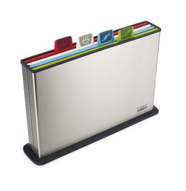 Набор разделочных досок в стальном кейсе Joseph Joseph Index Steel 60095 серебристый