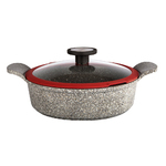 Жаровня литая 24см со стекл.крышкой 24см, Frybest Ozen-L24IK