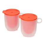 Набор из 2 кружек с двойными стенками для микроволновой печи M-Cuisine оранжевый 45012