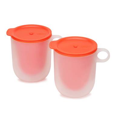 Набор из 2 кружек с двойными стенками для микроволновой печи M-Cuisine оранжевый 45012