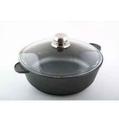 Жаровня Виктория АЛА260 со стеклянной крышкой "Мечта" 26см