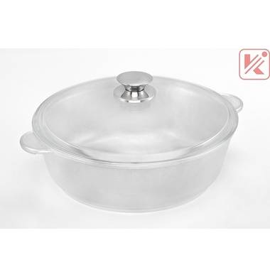 Жаровня Виктория АЛ320 со стеклянной крышкой "Полесье" 32см