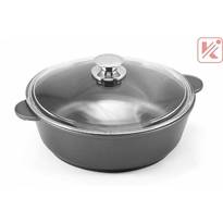 Жаровня Виктория АЛА260 со стеклянной крышкой "Престиж" 26см