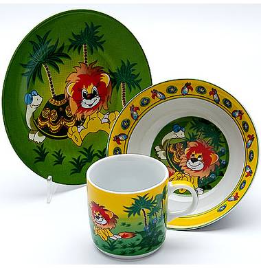 Набор посуды детской "Львёнок" Loraine LR 23390