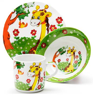 Набор посуды детской "Жираф" Loraine LR 24020