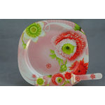 Блюдо для торта с лопаткой Torix "Пионы корнелия" 01055107