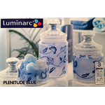 Набор банок (емкостей) для сыпучих продуктов Luminarc PLENITUDE BLUE H 0670
