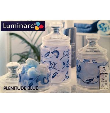 Набор банок (емкостей) для сыпучих продуктов Luminarc PLENITUDE BLUE H 0670