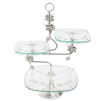 Конфетница 3-х ярусная Lorain ВАНЕСА LR 26661