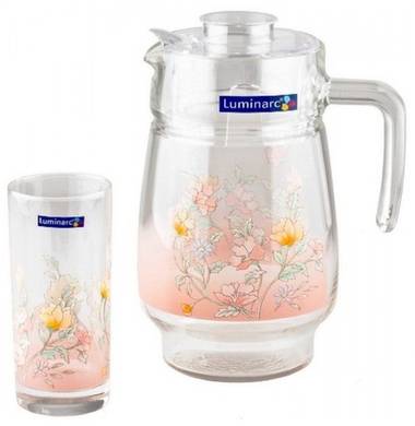 Набор кувшин + стаканы Arcopal Elise N3216