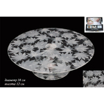 Тортовница на ножке Lenardi "Кленовый лист" 888-019 38см