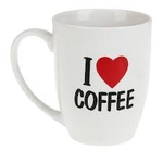 Кружка керамическая "I love cofee" L2410014 420 мл