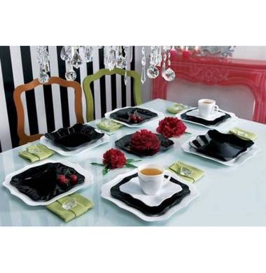 Cтоловый сервиз Authentic black/white 19пр E6195