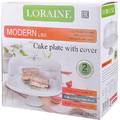 Тортовница Loraine LR 28487 32 см с крышкой на ножке