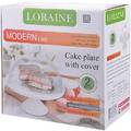 Тортовница Loraine LR 28489 23 см с крышкой на ножке