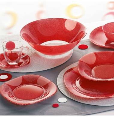 Столовый сервиз Luminarc Carine Const Red N5273 46пр