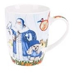 Кружка "Собачка с Дедом Морозом" 360мл S1040080