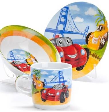 Набор посуды детской Loraine "Авто" LR 27333