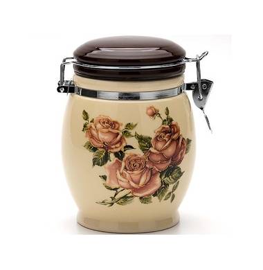Банка для сыпучих продуктов «Розы» Loraine LR 21680