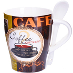 Кружка с ложкой Loraine "Coffee" LR 28469