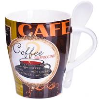 Кружка с ложкой Loraine "Coffee" LR 28469