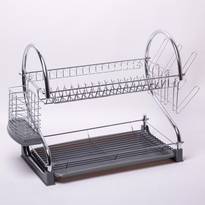 Сушилка для посуды двухъярусная Kamille 0762B
