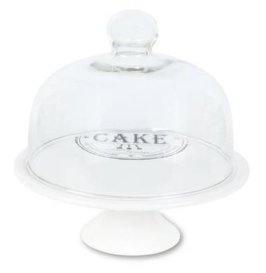 Тортовница Jewel ПКВ000063 23,5 см с крышкой на ножке