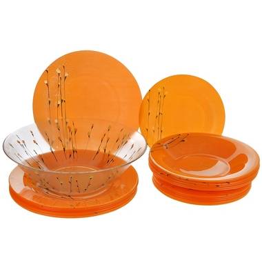 Столовый сервиз Luminarc Rhapsody Orange H8732 19 пр