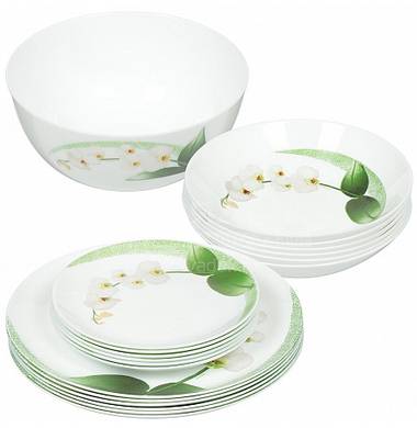 Столовый сервиз Luminarc White Orchid J7497 19 пр