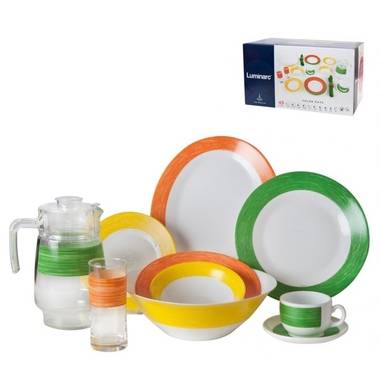Столовый сервиз Luminarc Color Days Mix & Match N6415 45 пр