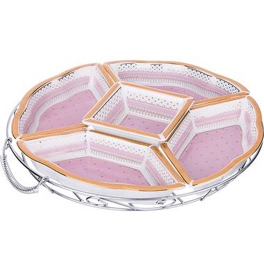 Менажница 5-ти секционная Lefard "Розовое настроение"275-855