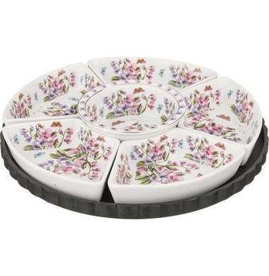 Менажница 6-ти секционная Lefard "Весенние цветы" 69-2332