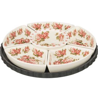 Менажница 6-ти секционная Lefard "Корейская роза" 69-2333