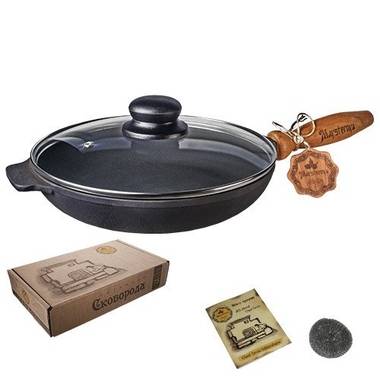 Сковорода чугунная Maysternya Т302С3 24 см