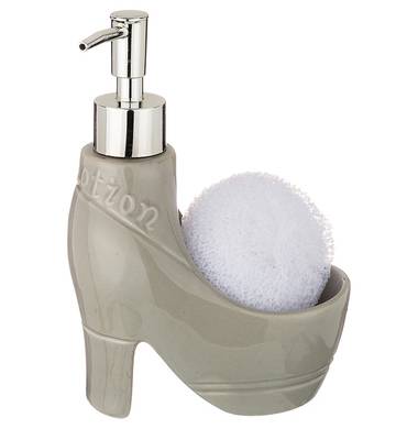 Дозатор для жидкого средства с губкой "Туфелька" Lefard 437-091