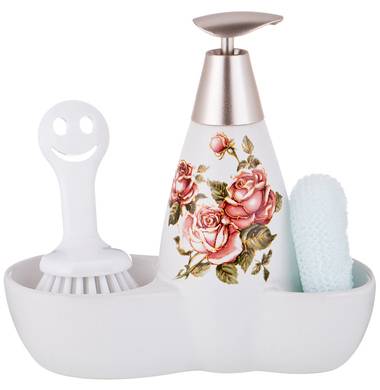 Комплект "Корейская роза" дозатор + губка Lefard 755-186