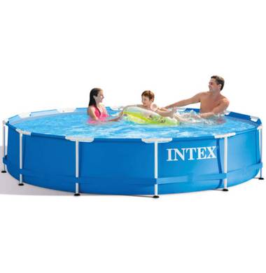 Бассейн каркасный круглый Intex Metal Frame (28210NP)