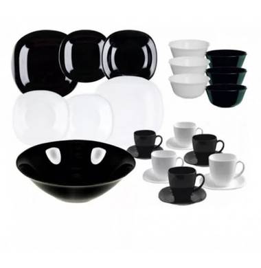 Столовый сервиз Luminarc Carine Black&White P8043 38 пр